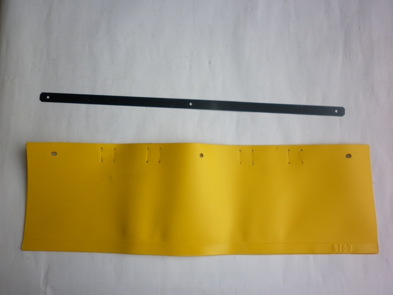 Steinschlag Schutzplane / Schutztuch hinten mit Versteifungsblech AS26 AS27 AS28 E05759 und E05762