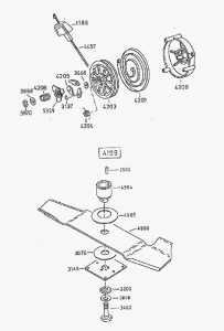 Sicherungsscheibe der Seilscheibe (Starter Mittelachse)
