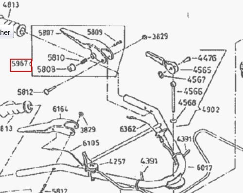 Hebel Handhebel AS Motor Kupplungszug / Motorbremse AS53,21,26,22,27,28,50,84,102,53,63