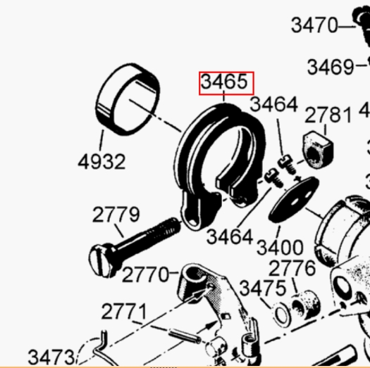 Klemmring Schelle Bing Vergaser alle AS Motoren mit 4,4KW (6PS)