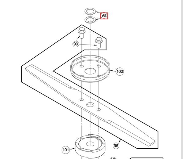 Stützscheibe oberhalb des Wickelschutzbecher/Messer AS 63