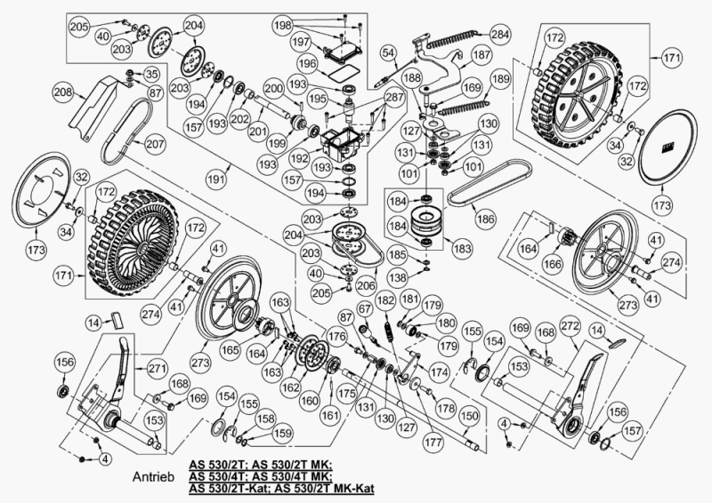 Spannstift zur Befestigung der Riemenscheibe auf der Antriebswelle