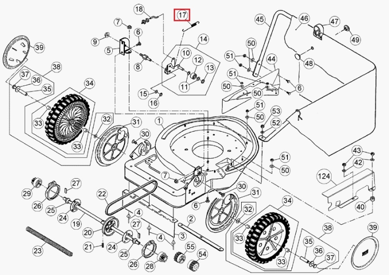 Zugfeder für Lenkholm und Keilriemenspanner