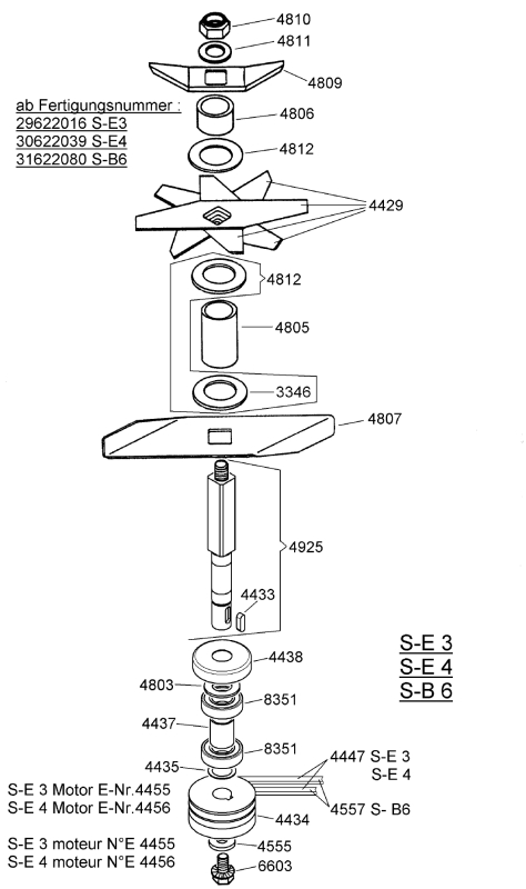 Ausräumer Samix Super S-E3/E4/B6 Super S-B7/2 + S-E4.7/2 Super S-E 3.7/2
