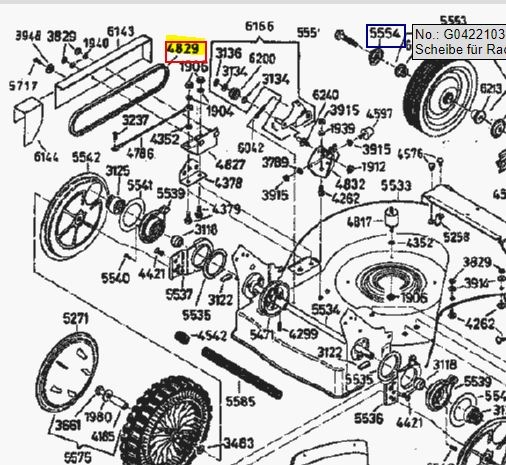 Keilriemen Antriebsriemen Riemen Antrieb AS 53 2T, 2 Takt, B2, B4, B4 Kat, AS701,Original AS-Motor, E04829, G04325080, Optibelt-VB
