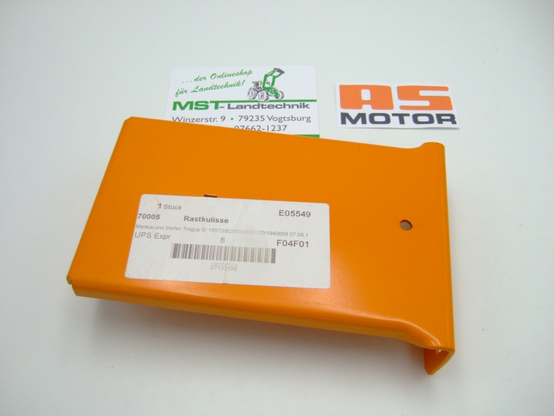 Rastkulisse Höhenerstellung Blech AS 53 4T und AS 53 B4/4T, AS 45 B4