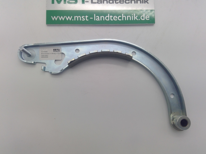 Bremshebel mit Belag und Gleitlager Buchse