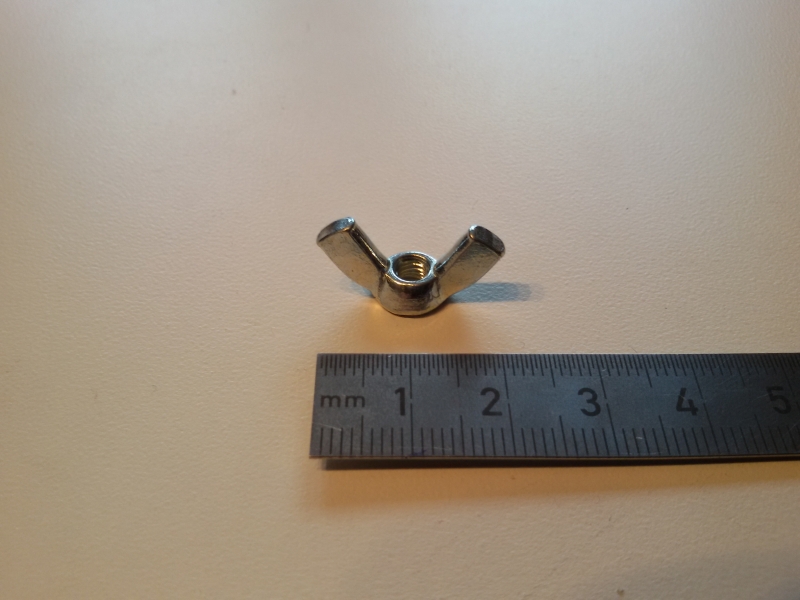 Flügelmutter AS 21" zur Arretierung des Vorderrad