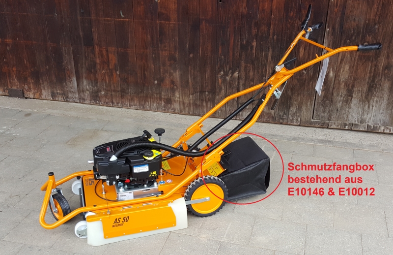 Schmutzfangbox Wildkrautentferner Wildkraut Hex AS 50 und AS 50 B1/4T Fangkorb Auffangkorb