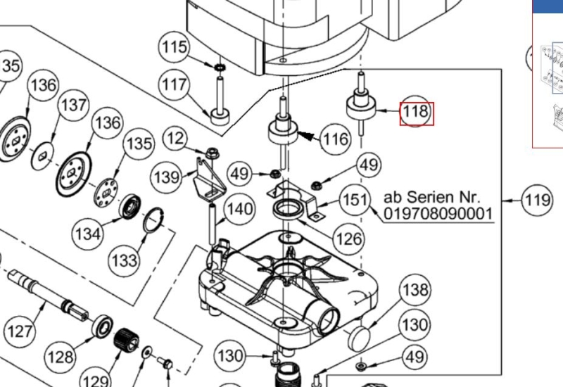Gummielement Gummipuffer Getriebeaufhängung AS53B4/4T AS21AH1/4T Zusatzgetriebe