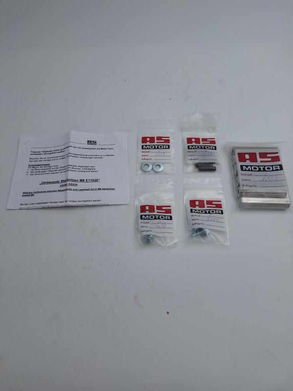 Umbausatz Stehbolzen M8 stabilere Verbindung Messerhaube/ Lagertopf AS480, AS530