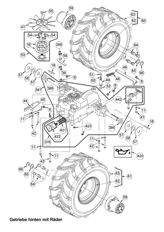Ölfilter Getriebe für AS Aufsitzmäher YAK und Sherpa