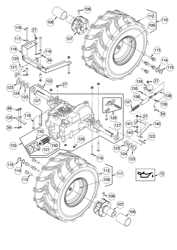 Ölfilter Getriebe für AS Aufsitzmäher YAK und Sherpa