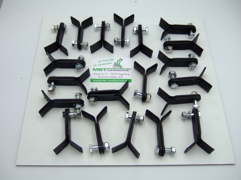 1 Schlegelsatz für Schlegelwerk des AS Motor Schlegelmähers AS 700 Messer + Messerklingen + Schlegel 20er Set