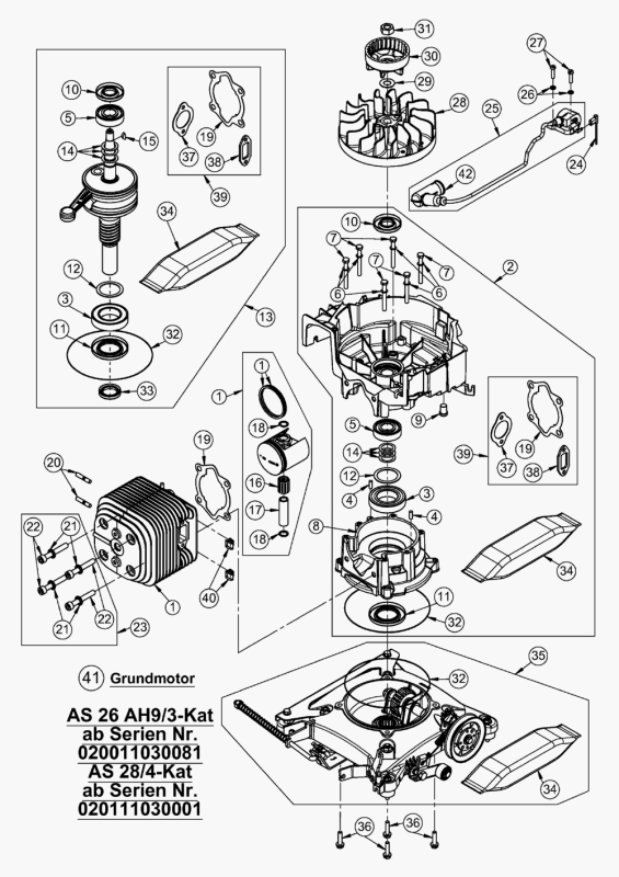 Kurzschließkabel 430 lg. für Allmäher AS 28 / AS 26 (2-Takt Modelle)