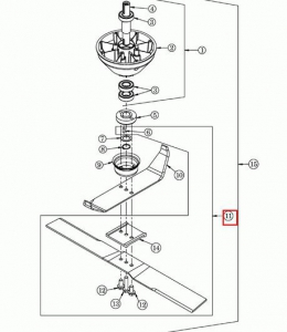 Messer Messerbalken Mulchmesser AS73 mit Schrauben