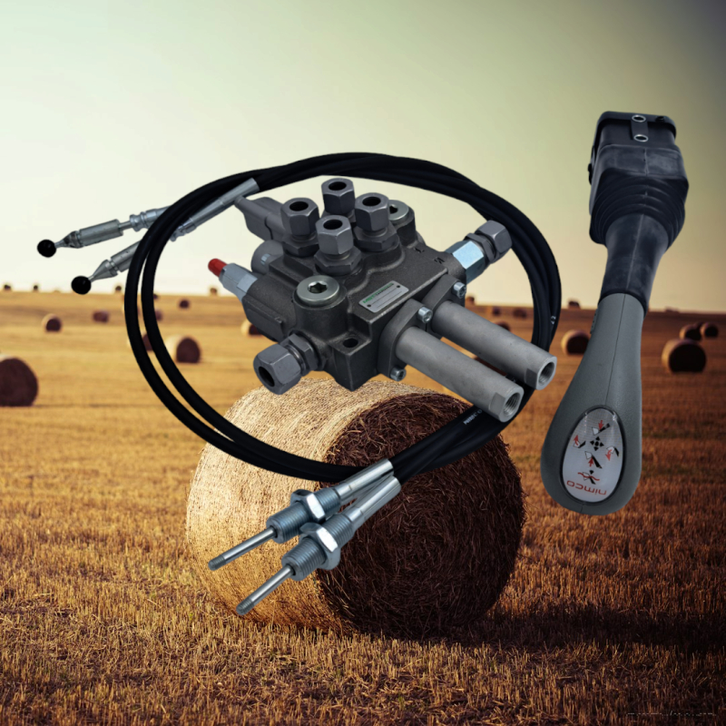 Hydraulik Steuergerät 50 L/Min für Frontlader, Funktion ew/dw wählbar, inkl. Verschraubungen