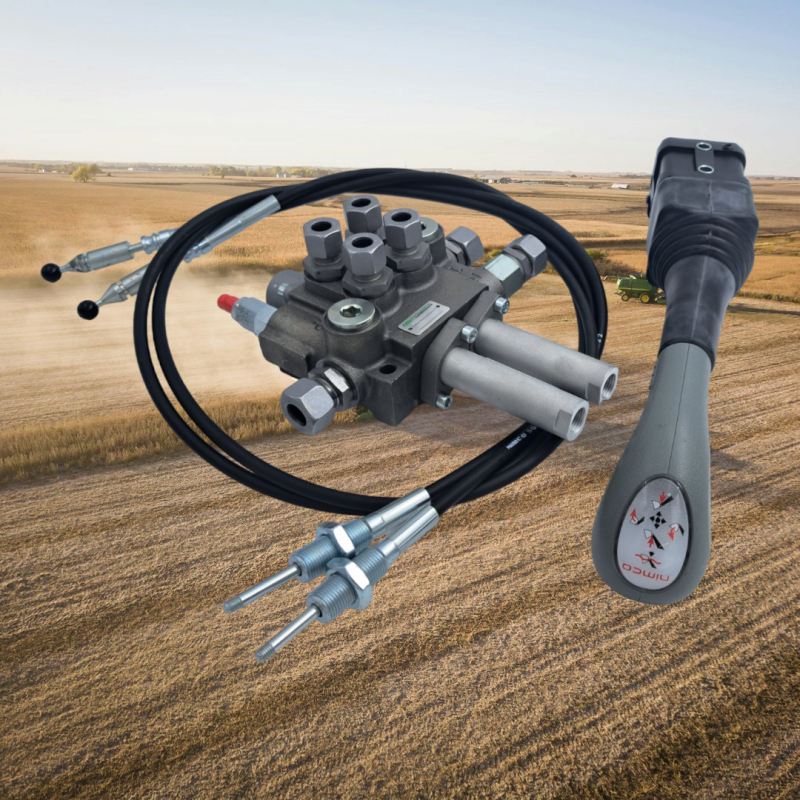 Hydraulik Steuergerät 50 L/Min für Frontlader, Funktion ew/dw wählbar, inkl. Verschraubungen