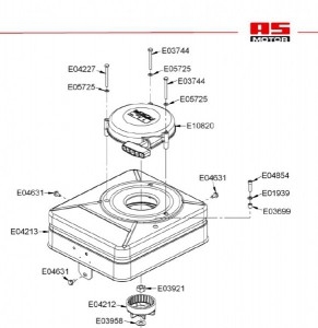 Umbausatz für seitlichen Starter auf neue Starterausführung