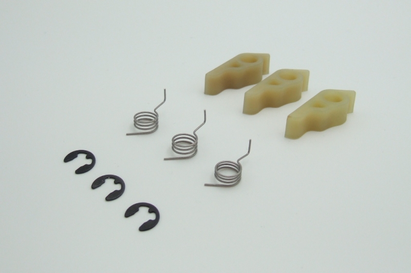 Klaue, Klauenfeder und Sicherungsring als Set (je 3x) für Seilzugstarter 2-Takt AS-Motor
