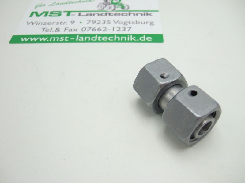 Gerader Verbinder mit 2 Überwurfmuttern 12L GZ12LVIT - 1178032058 VO GVO 12-L/12-L Viton