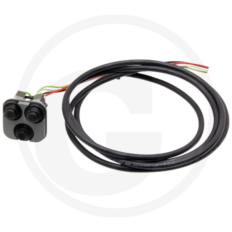 Frontplatte/Tasterplatte mit 1, 2 oder 3 Schaltern - Komplett mit Kabel für ISO Kreuzhebel Stoll 3478660
