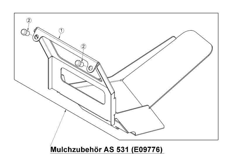 Mulchkit Mulchzubehör 3in1-Funktion für Mulch-Rasenmäher AS 531 AS Motor