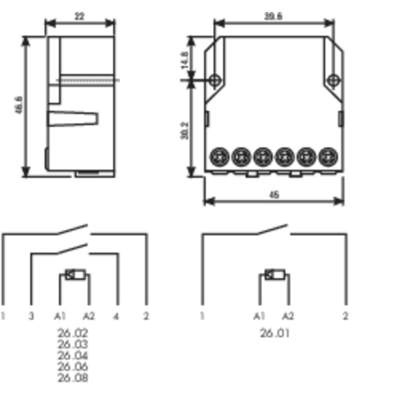 Stromstoß-Schalter Finder 26.01.8.012.0000 1 Schließer 12 V/AC 10A