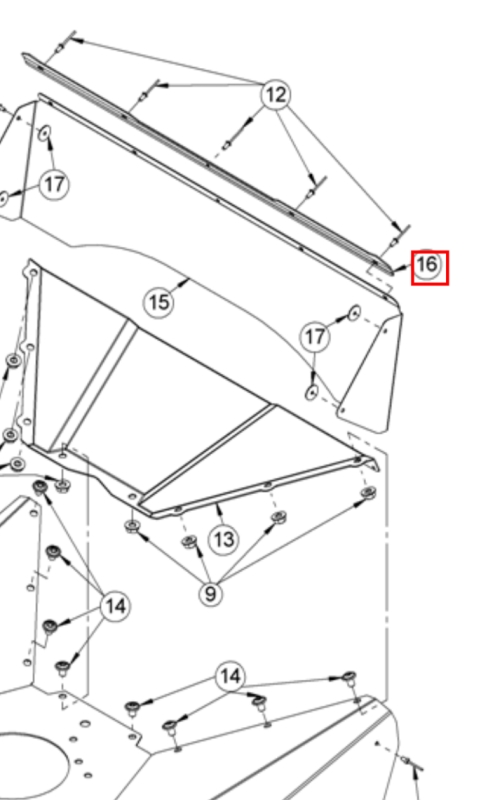 Schutzleiste AS63 Honda, B&S und 2 Takt Easystart alle Modelle zur Befestigung des Schutztuchs