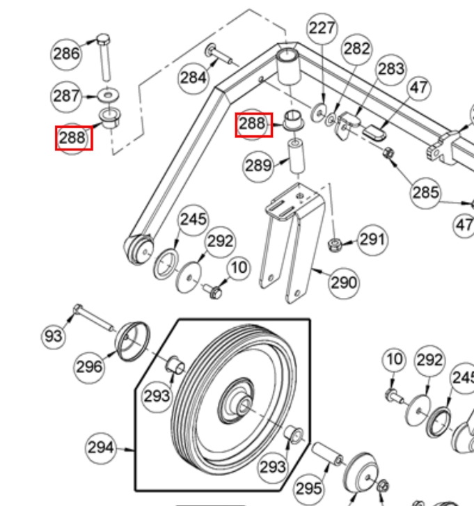 Set 2 Stück Gleitlager Bundbuchse Vorderrad Aufhängung AS 63 Honda, B&S und Easystart 2 Takt/Kat
