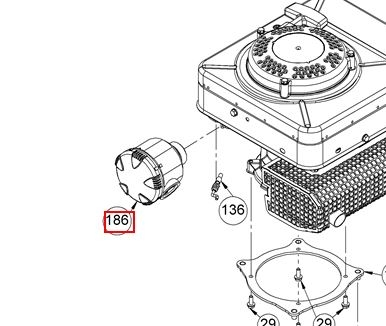 Luftfilter vollständig Stufe V (5) ohne Schnorchel AS510, AS53, AS63, AS65
