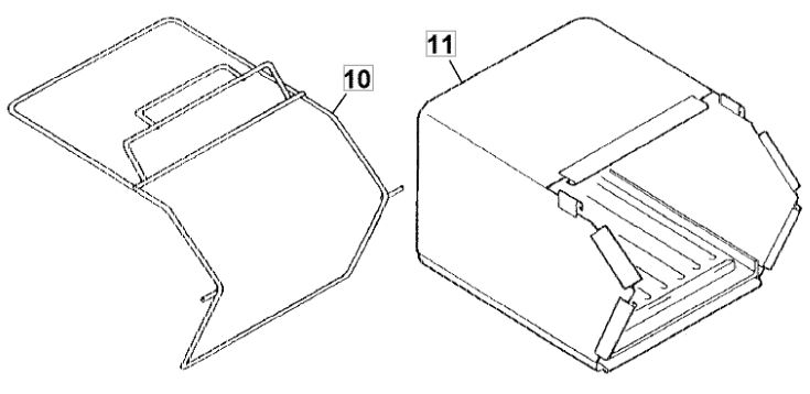 Sabo Grasfangsack passend an Vertikutierer 38-EV Elektrovertikutierer und -BV Benzinvertikutierer