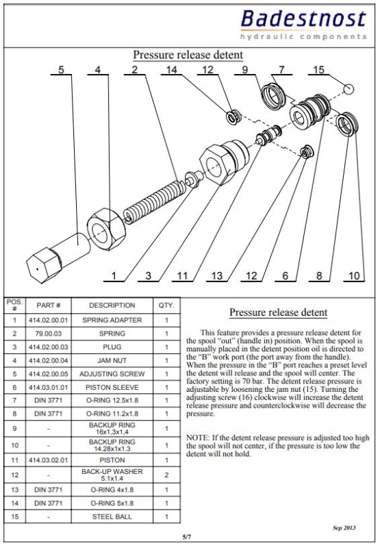 Holzspalterventil 80L 300bar Kick Out Steuerventil Handhebelventil Holzspalter Hydraulik Steuergerät Hydraulikventil