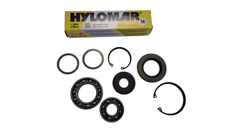 AS-Motor Kubelwelle-Motorlagerung Rillenkugellager mit Wellendichtring SET zur Instandsetzung des Kurbelwellen Gehäuses 6PS