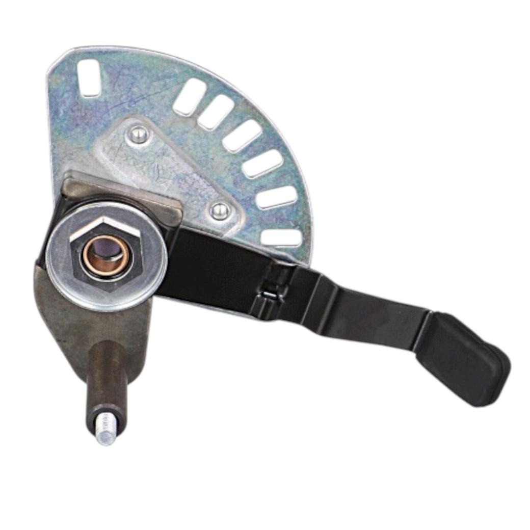 Baugruppe Verstellvorrichtung hinten links, Höhenverstellung Sabo Rasenmäher 54 Pro