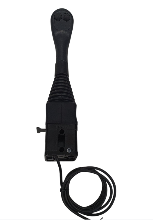 2 Taster vorne Indemar Kreuzschalthebel, Joystick Griff mit ISO Plakette, Bedienungshebel kpl.