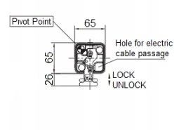 3 Taster vorne Indemar Kreuzschalthebel, Joystick Griff mit ISO Plakette, Bedienungshebel kpl.
