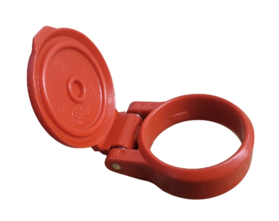 Faster Staubschutzkappe Rot für BG3 Kupplungen Kupplungmuffe Klappdeckel mit Arretierung