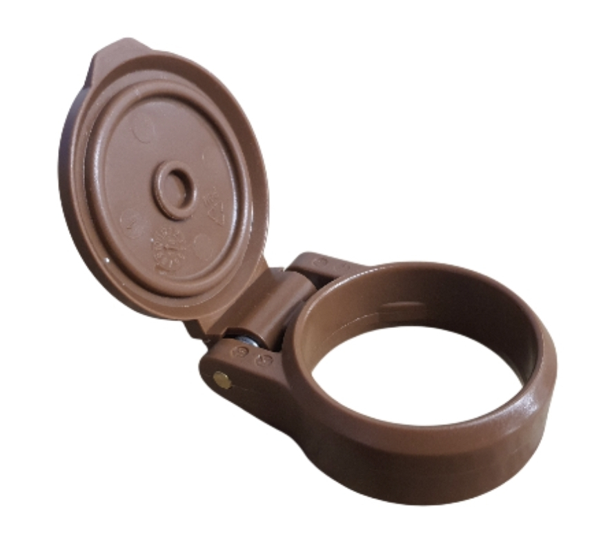 Faster Staubschutzkappe Braun für BG3 Kupplungen Kupplungmuffe Klappdeckel mit Arretierung