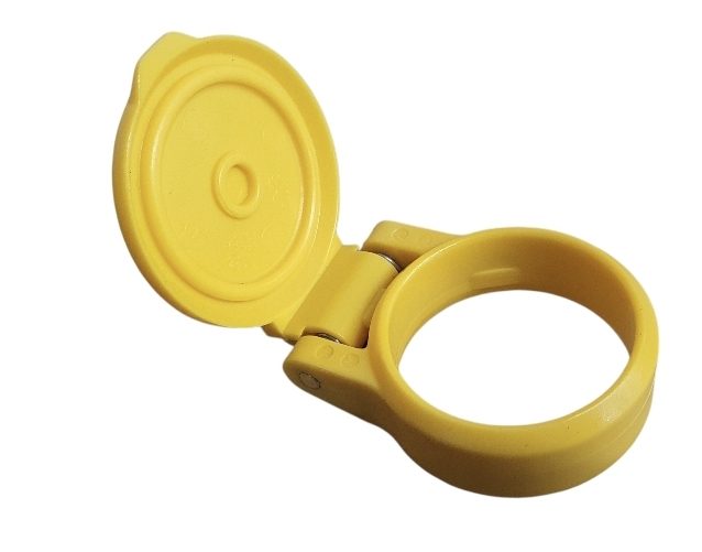 Faster Staubschutzkappe Gelb für BG3 Kupplungen Kupplungmuffe Klappdeckel mit Arretierung