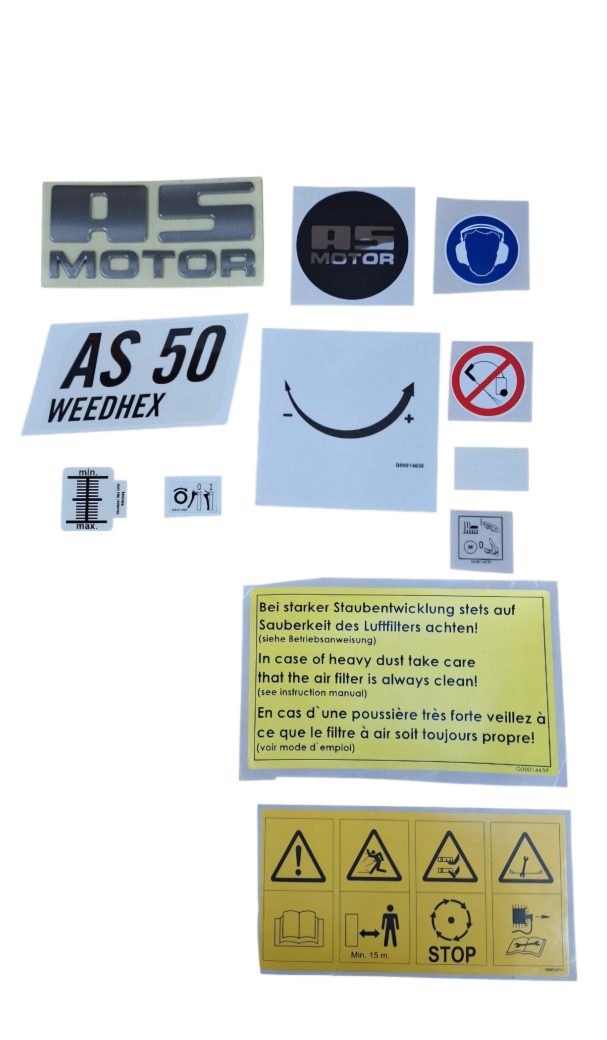 Aufkleber-Set AS 50 B1/4T