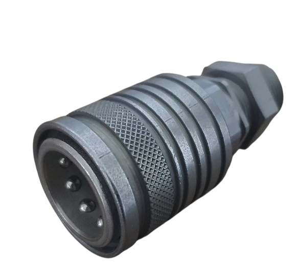 KM12L BG3 Hydraulik Schnellkupplung Muffe Schottwand M18x1,5 DN12-BG3