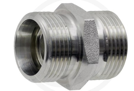 Doppelnippel gerade Verschraubung beidseitig 18L M26x1,5mm ohne Überwurfmuttern und Schneidringe