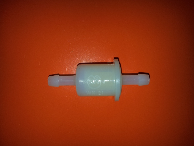 MANN Benzinfilter für 5mm Schläuche Universal Mann-Filter WK 21 Kraftstofffilter mit idealer Baugröße