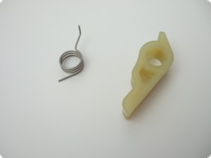 Klaue, Starterklaue, wahlweise mit Klauenfeder und Sicherungsring, individuell kombinierbar für Seilzugstarter 2-Takt AS-Motor