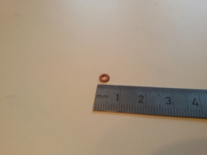 Dichtring für Bing Vergaserleerlaufdüse, AS Motor 6PS Vergaserersatzteil. Dichtung für Vergaserhauptdüse