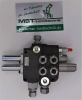 Hydraulikventil 80L 2-fach Holzspalter Hydraulik 2xdw mit Schwimmstellung Steuergerät mit Verschraubungen, Druckweiterführungsbuchsen und Bowdenzughülsen