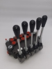 Hydraulik Handsteuerventil Steuergerät 80L/Min 5-Fach 5x doppelwirkend mit Druckweiterführungsbuchse