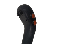 4 Taster seitlich / vorne Powershift Indemar Kreuzschalthebel, Joystick Griff mit ISO Plakette, Bedienungshebel kpl.