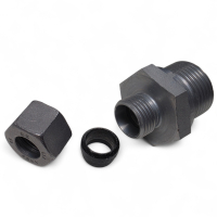 GE12LR3/4, Gerade Einschraubverschraubung 3/4" + Überwurfmutter M18x1,5mm + Schneidring Ø12mm